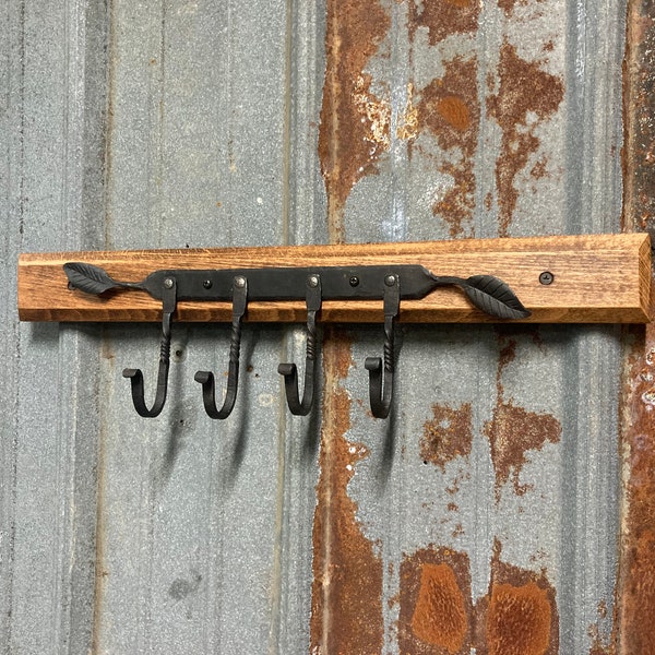Hand forged key hook/coat hook