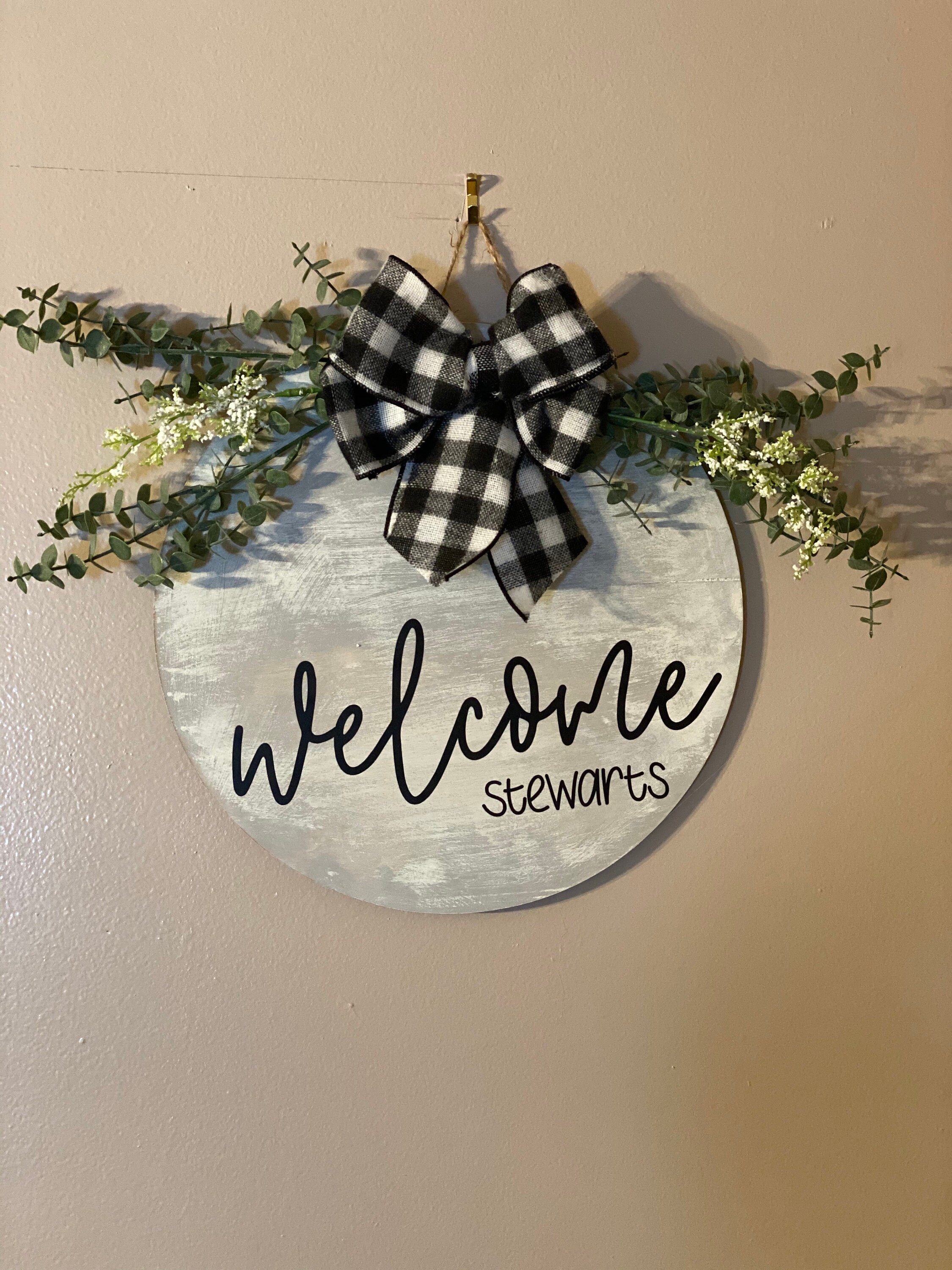 Wood Door Sign  Etsy