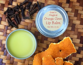 Magical Orange Clove Lip Balm made with Organic Ingredients! RESTOCK 11/23