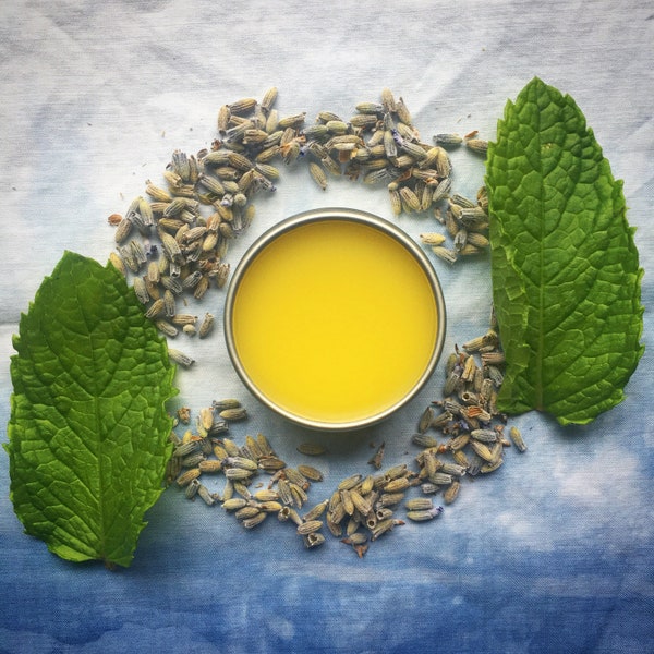 Lavender Mint Lip Balm! Made with Organic Ingredients and in zero waste tin! Summer vibes!!