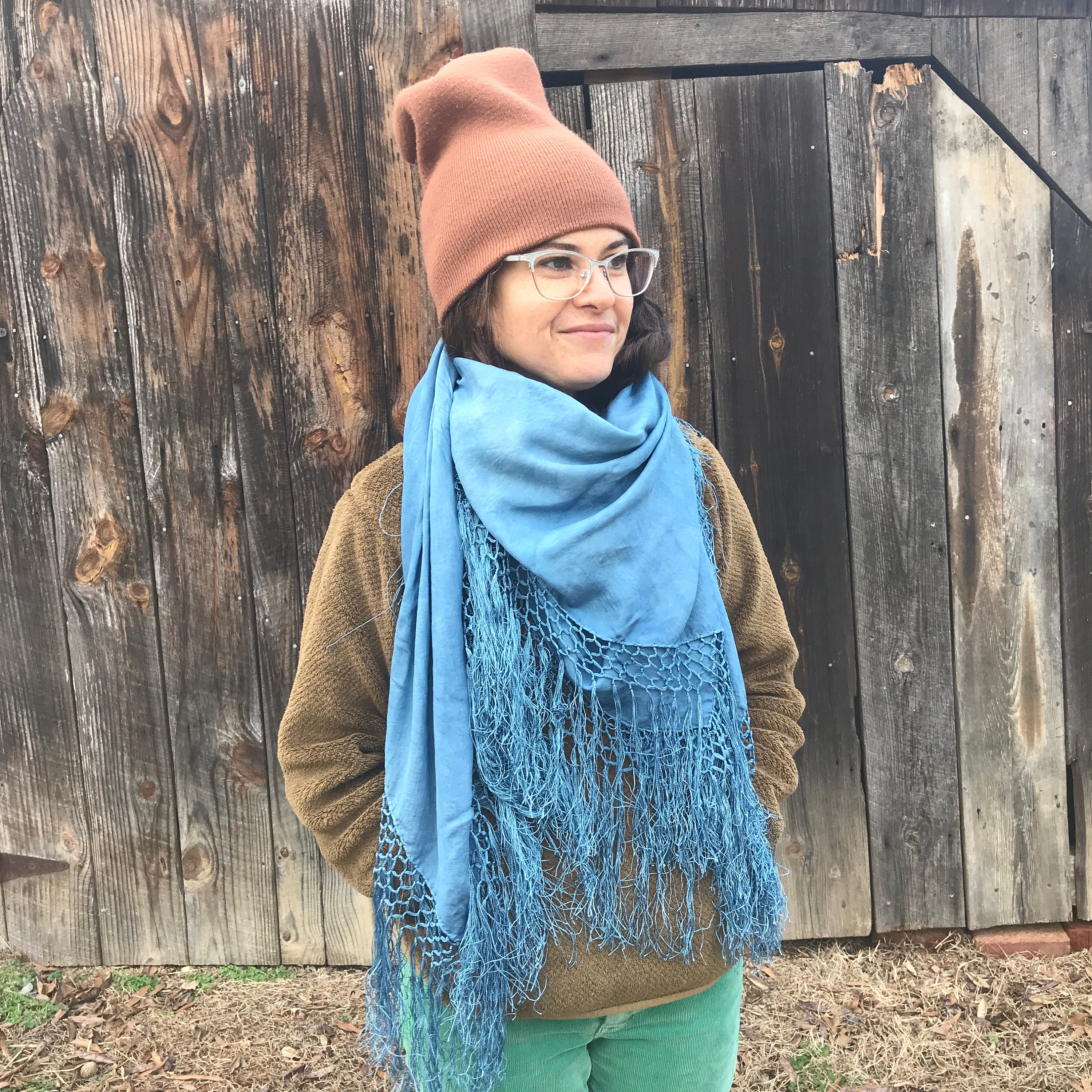 Indigo Scarf - Etsy