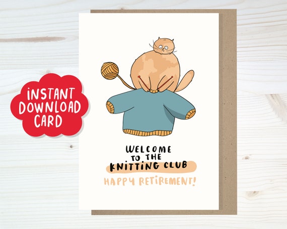 Printable Retirement Card Funny Old People Card Cute - Etsy