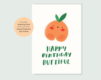 Birthday Butt Card - Etsy