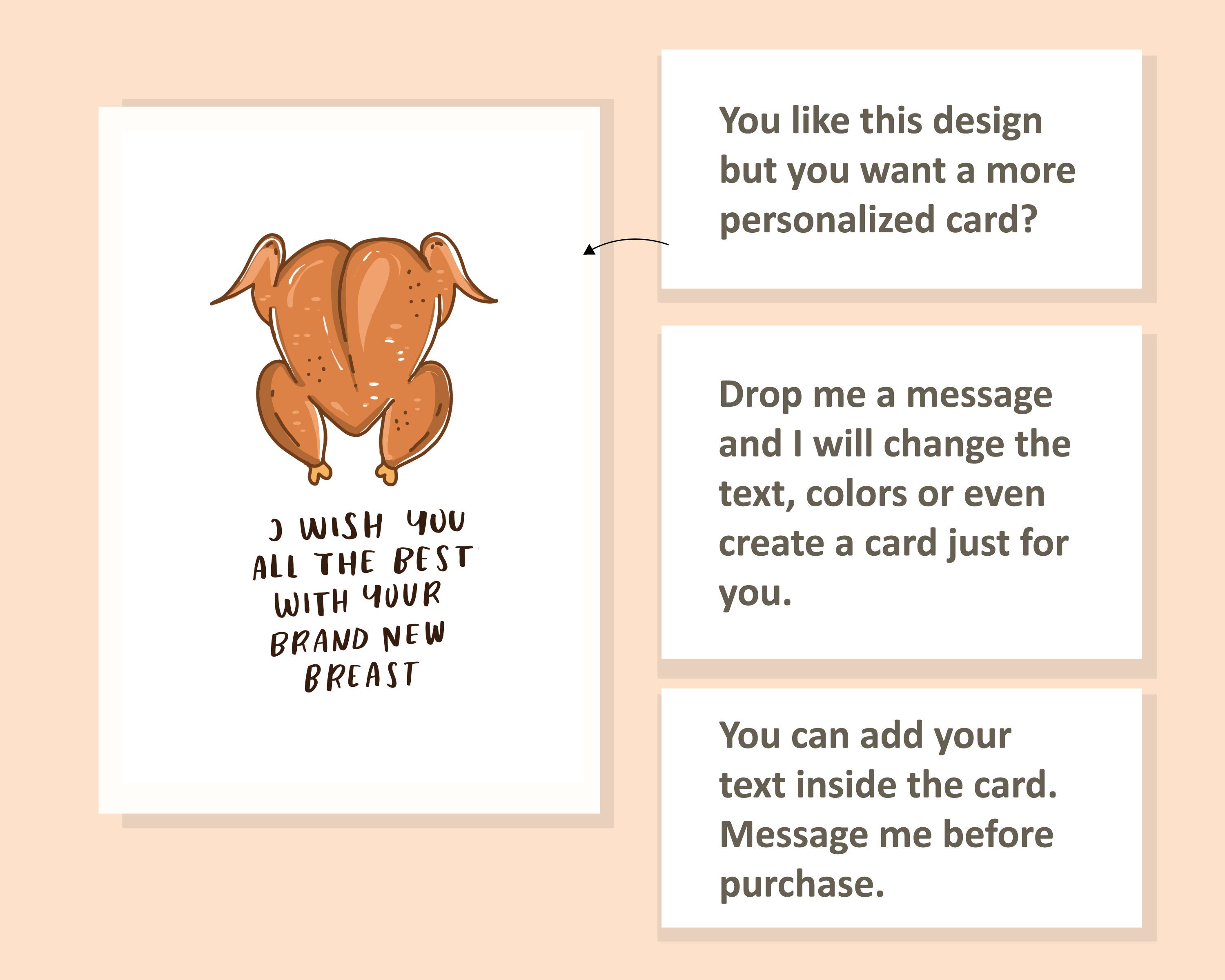 Instant Download Boob Job Card, Printable Boob Job Card, Printable Funny New Boobs Card, New ...