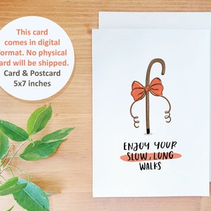 Printable Retirement card, Funny old people card, Cute retirement card for colleague, You are old retirement card, Funny cane card
