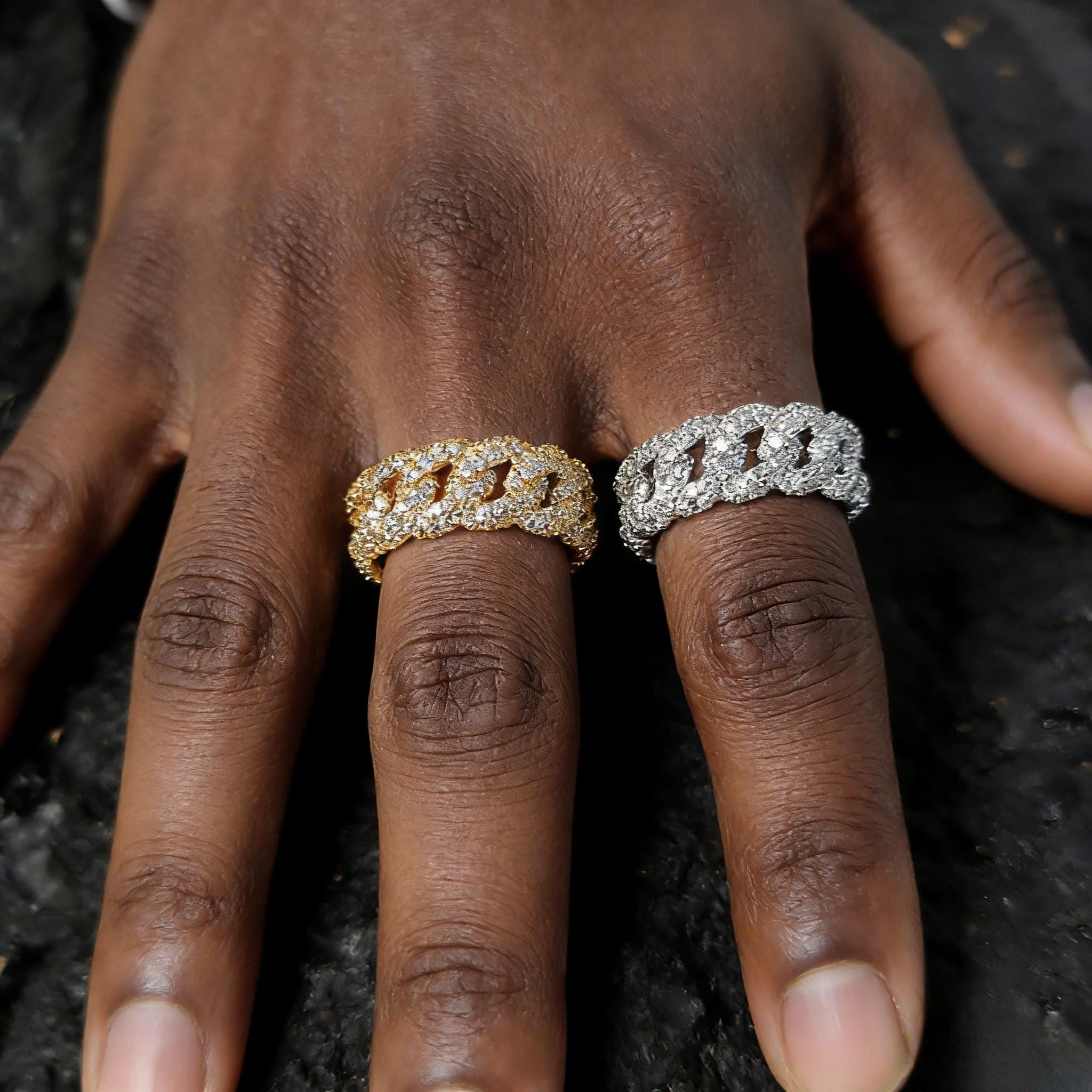 Iced out ring - Etsy 日本