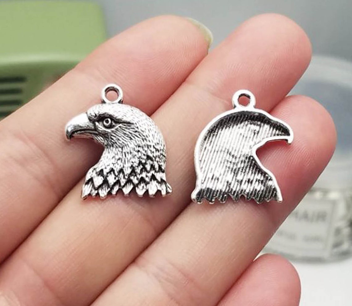20pcs/lot Eagle Head Charm Pendants For Jewelry Making Etsy