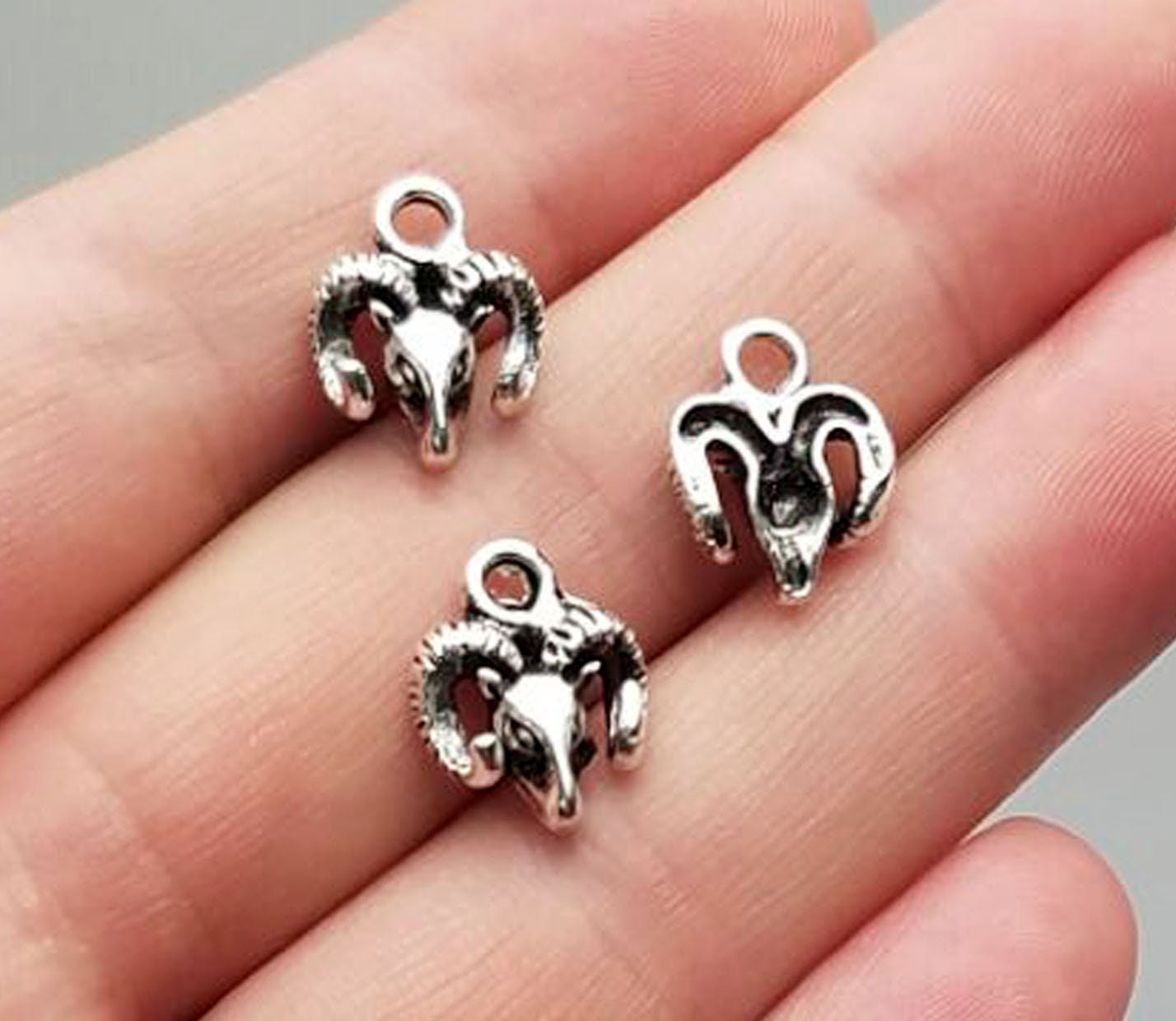 Antique Silver Plated Jewelry Making Charms Sheep Lamb Cabochon Frame Goat Antique Silver Plated Jewelry Making Charms Sheep Lamb Cabochon Frame Goat