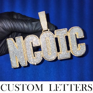 Custom Iced Out Cubic Zircon Diamond Name Necklace,Custom Name Plate Pendants,Custom Name Necklace,Personalised Jewelry for Men Gift