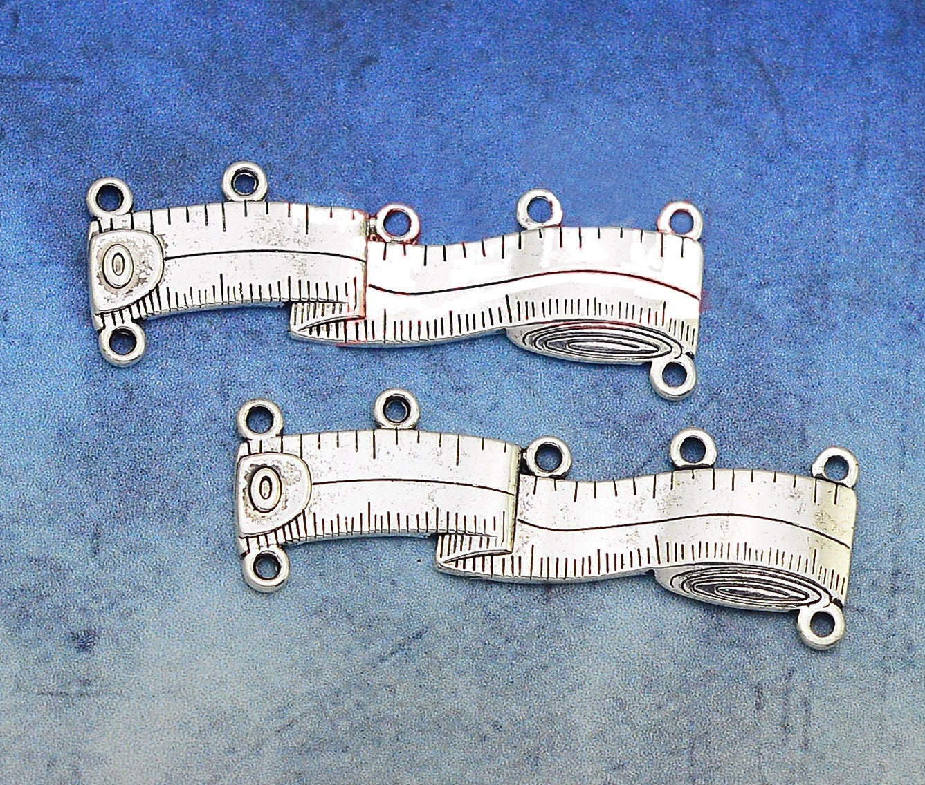 10pcs/lot tape measure charms Antique silver plated Tape Etsy
