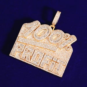 Iced Out “100% Profit&quot; Men&#39;s Pendant Necklace / Micro Pave 3D Hip-hop Pendant / Simulated Diamond Hip hop Chain / Hot Popular Jewelry Gifts