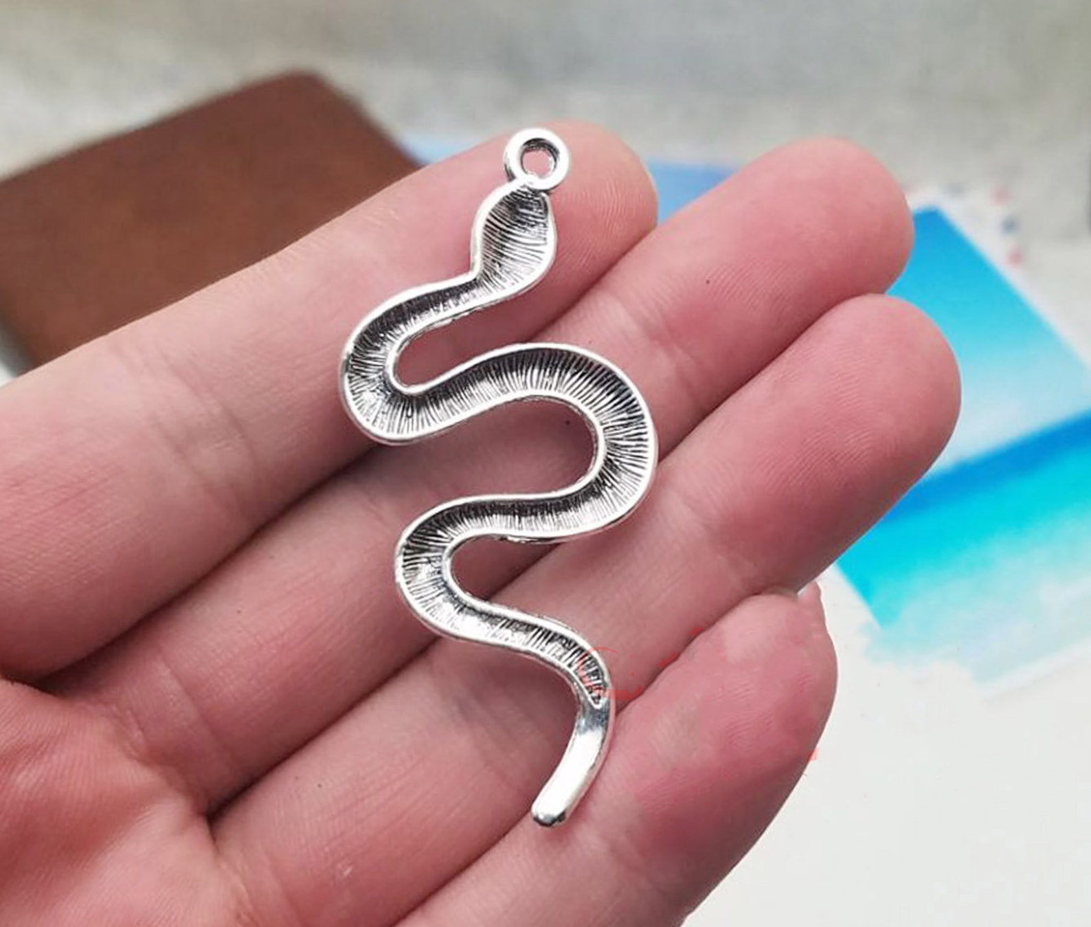10pcs/lot Snake Charms DIY Jewelry Making Charm Fit Earring Etsy