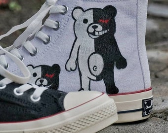 monokuma Shoes design custom painting sneakers street art