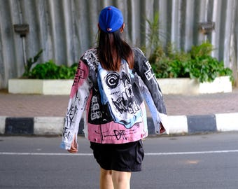 LEVI'S カスタムペイントlilpeepデニムジャケット LEVI'S カスタムペイントlilpeepデニムジャケット - メルカリ