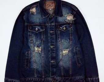 Denim Jacket Street Art Harry - Etsy 