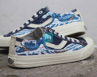 The Great Wave off Kanagawa Sneakers Japanese Art Shoes