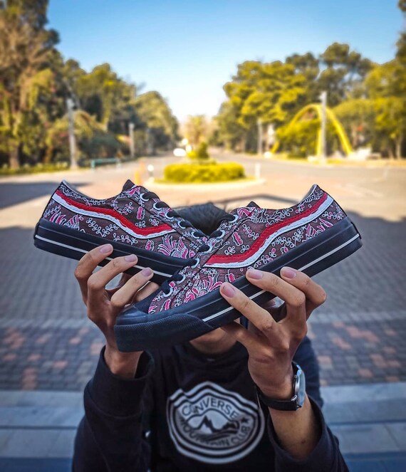 Custom store canvas sneakers