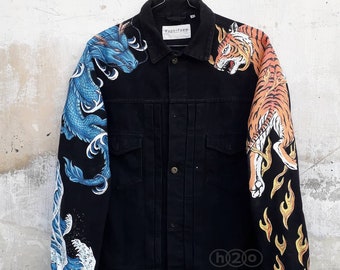 Drago warm denim jacket store