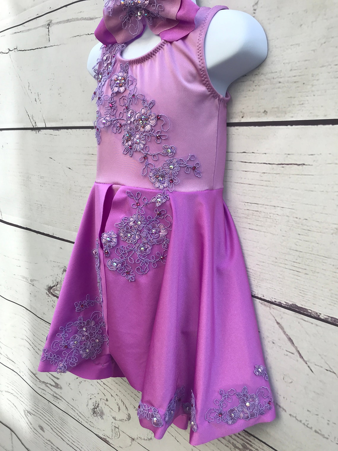 Lavender Mini Dance Dress Custom Dance Costume Contemporary Etsy