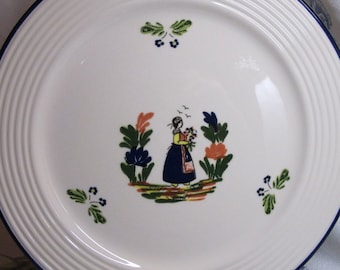 Varages, Decorative ceramic plate from Varages (France)