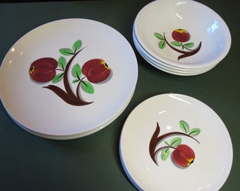 Adams, part of hand painted Red Apple dinnerware set, England, circa 1960