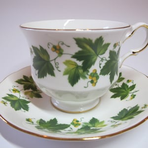 Queen Ann, fine bone china cup and saucer, pattern 8640, England, circa 1950