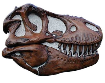 Tyrannosaurus rex Life-Size Skull Sculpture