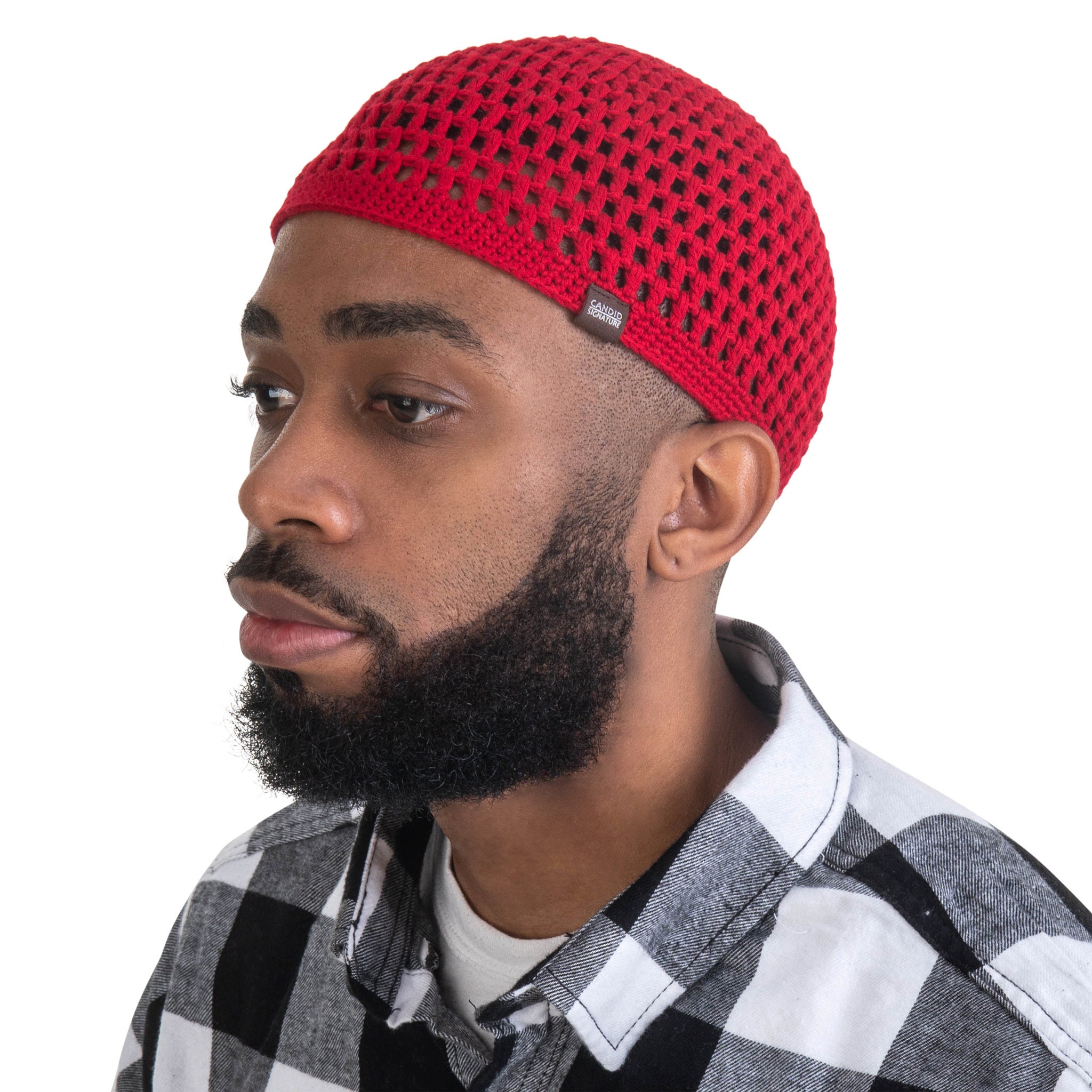 Handmade Open Knit Skull Cap Kufi Hat Made With Soft & Etsy