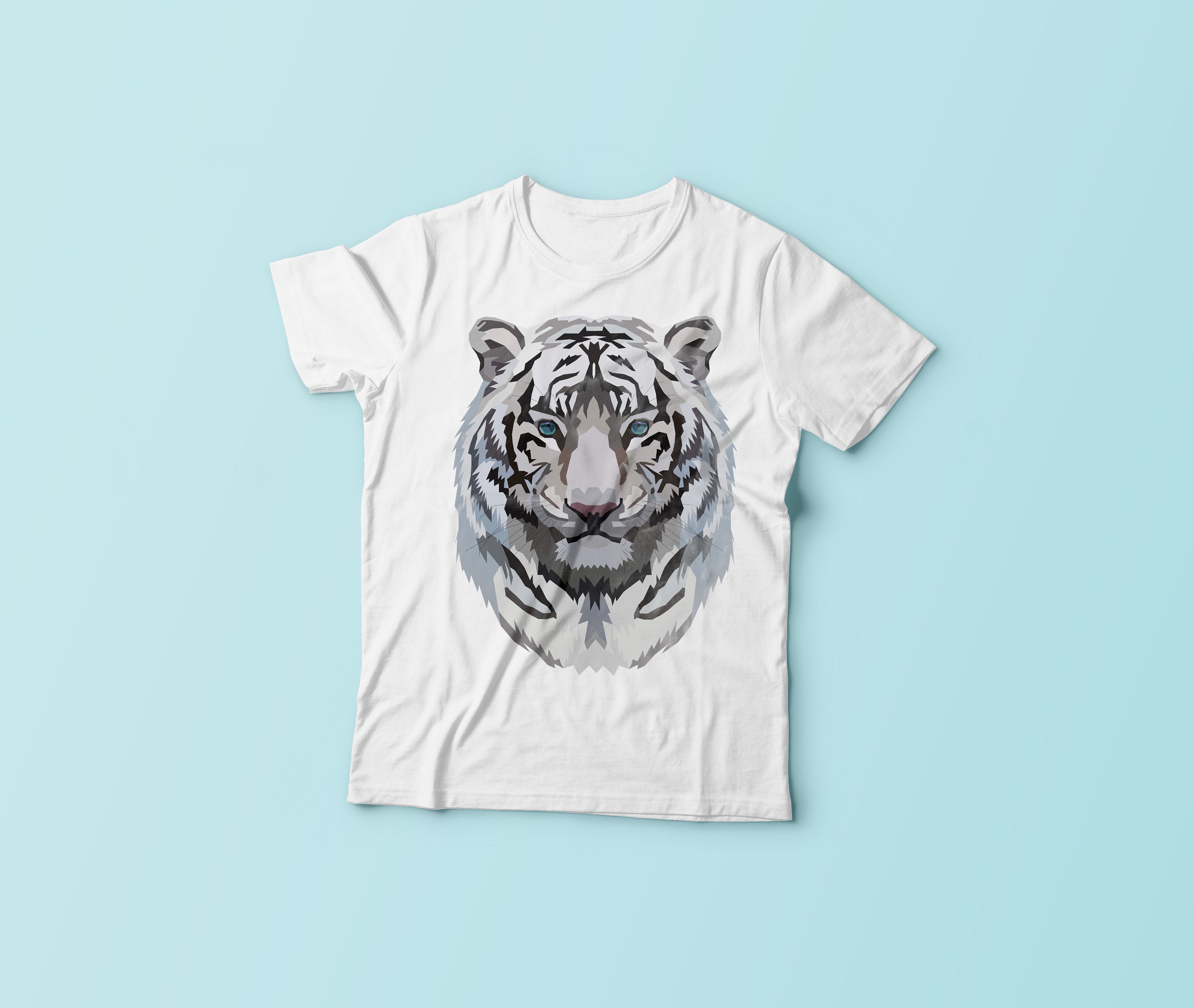 White Tiger Face SVG, Wild Animal Head, White Tiger Clipart, Download