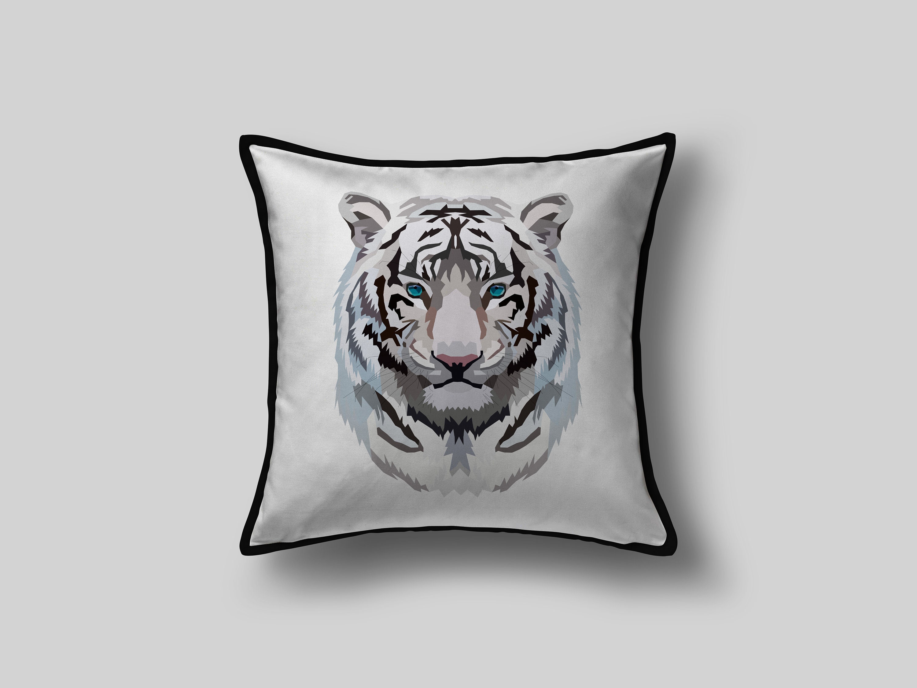 White Tiger Face SVG, Wild Animal Head, White Tiger Clipart, Download