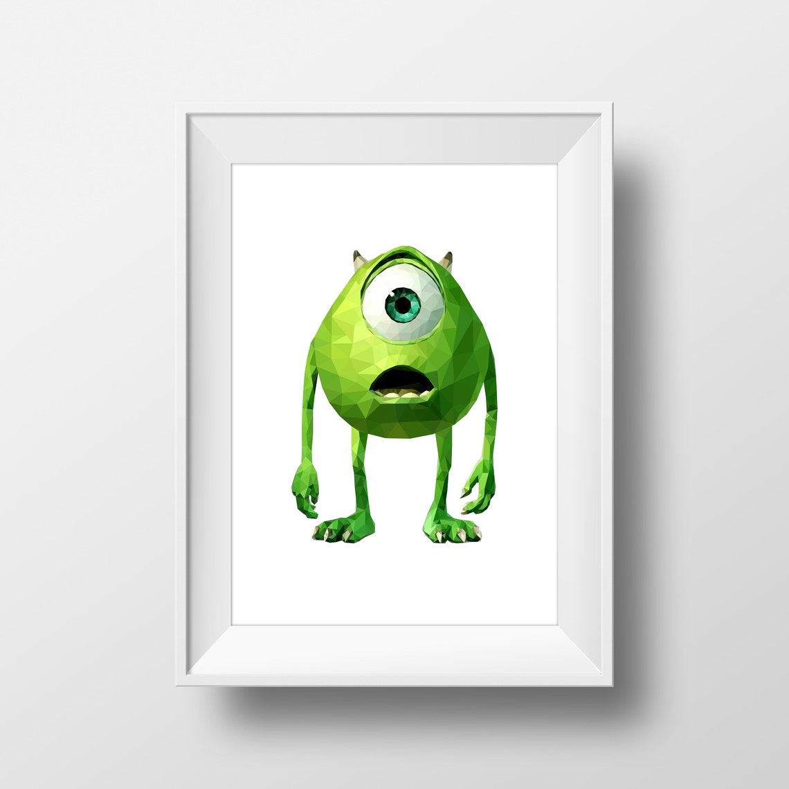 Monster Inc Wall Art, Monsters University Poster, Mike Wazowski