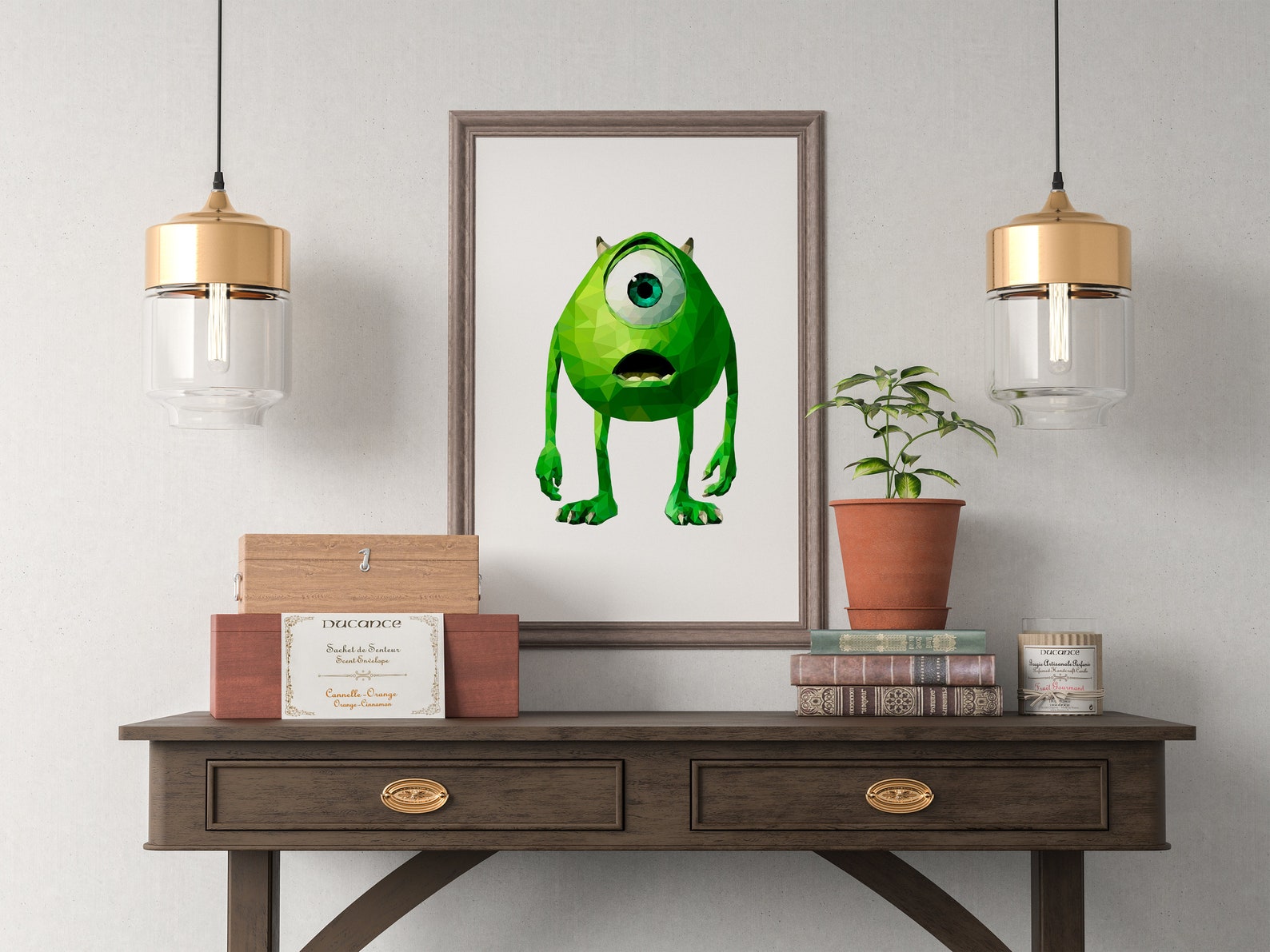 Monster Inc Wall Art, Monsters University Poster, Mike Wazowski