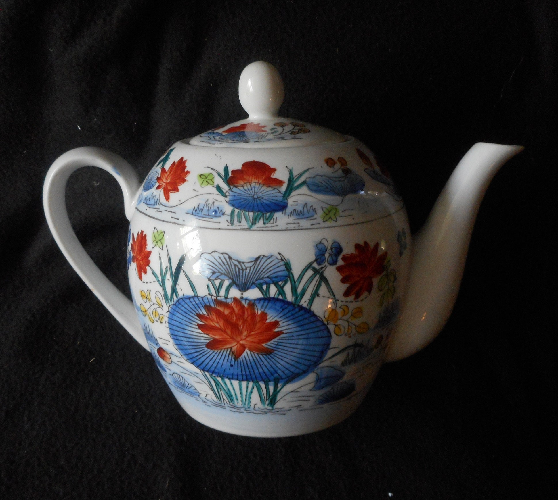 Lotus Flower Tea Pot Etsy