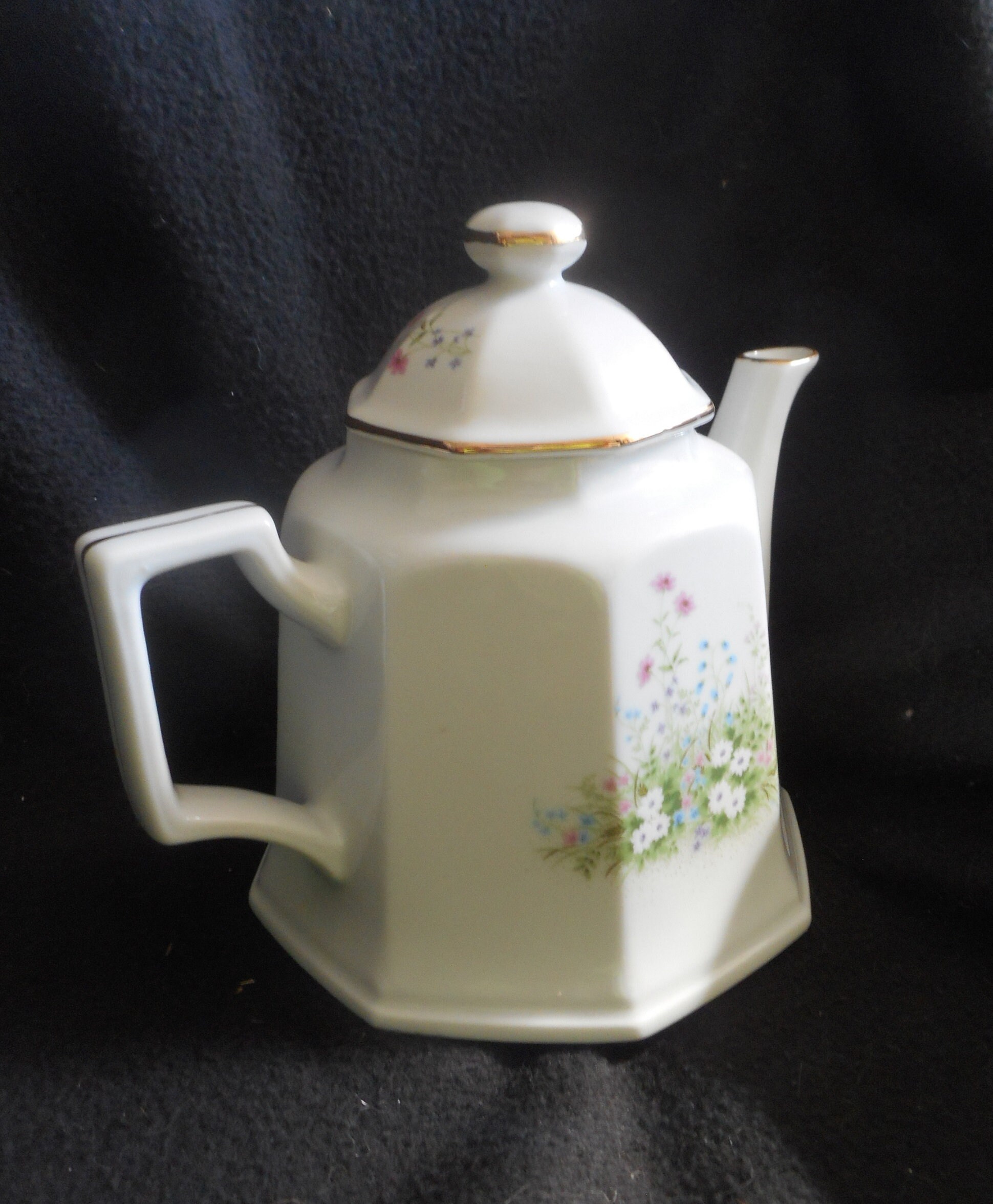 Flower Garden Tea Pot Etsy