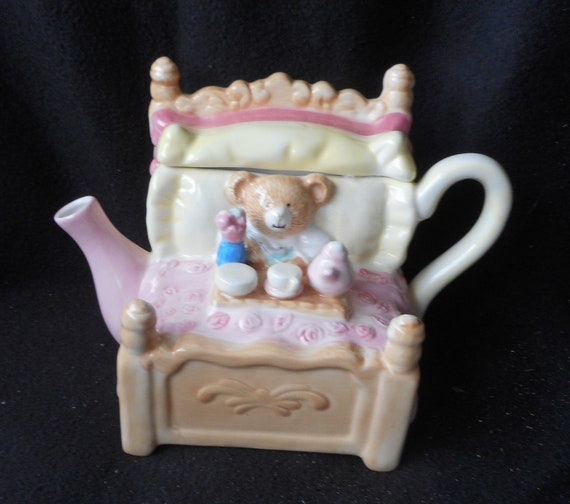 Mama Bear in Bed Tea Pot by Hallmark - Etsy