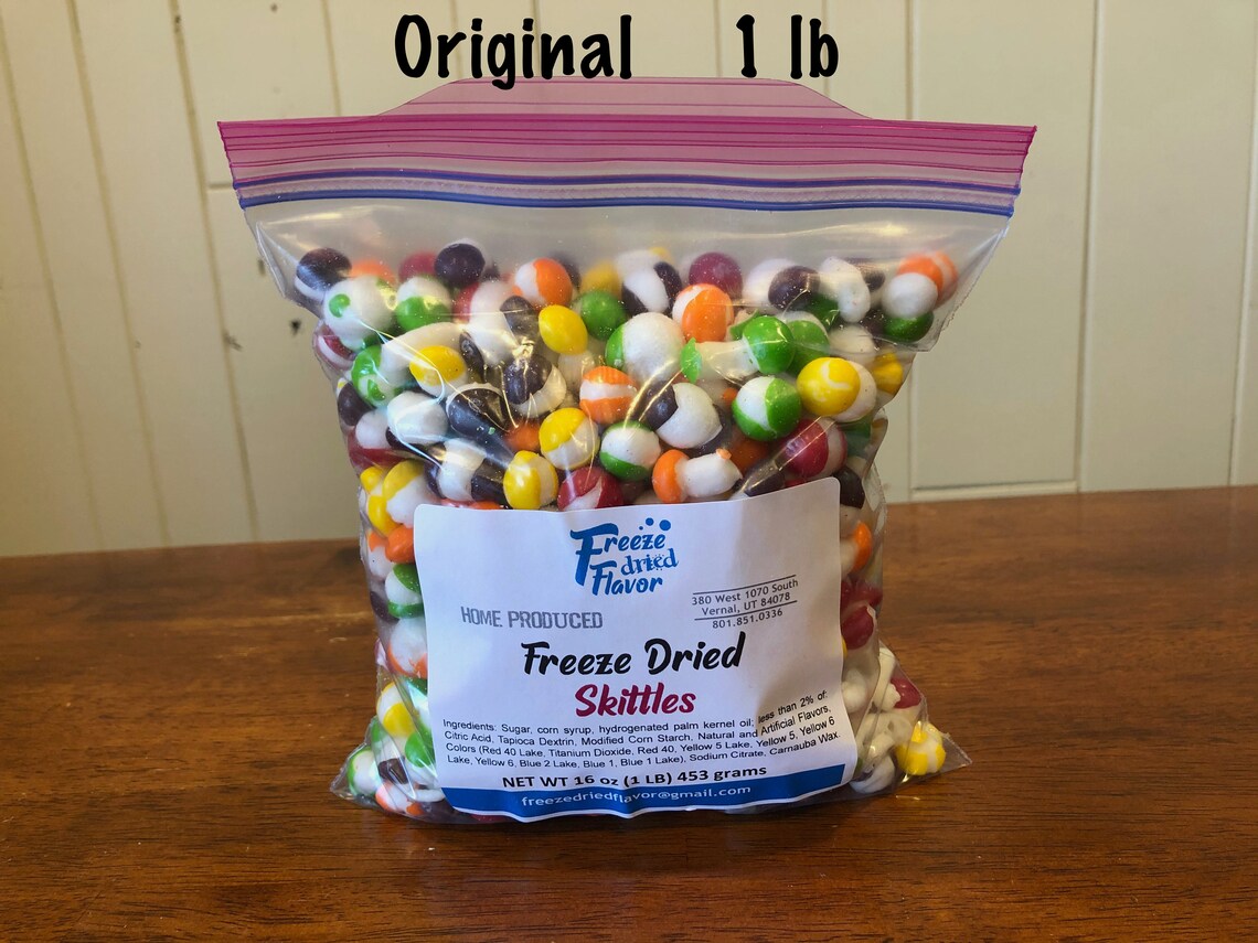 Sale original freeze dried skittles bulk 1 lb etsy