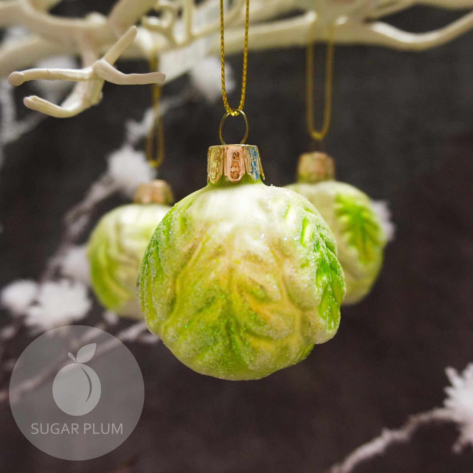 Gisela Graham Set of 3 Brussel Sprouts Christmas  Etsy