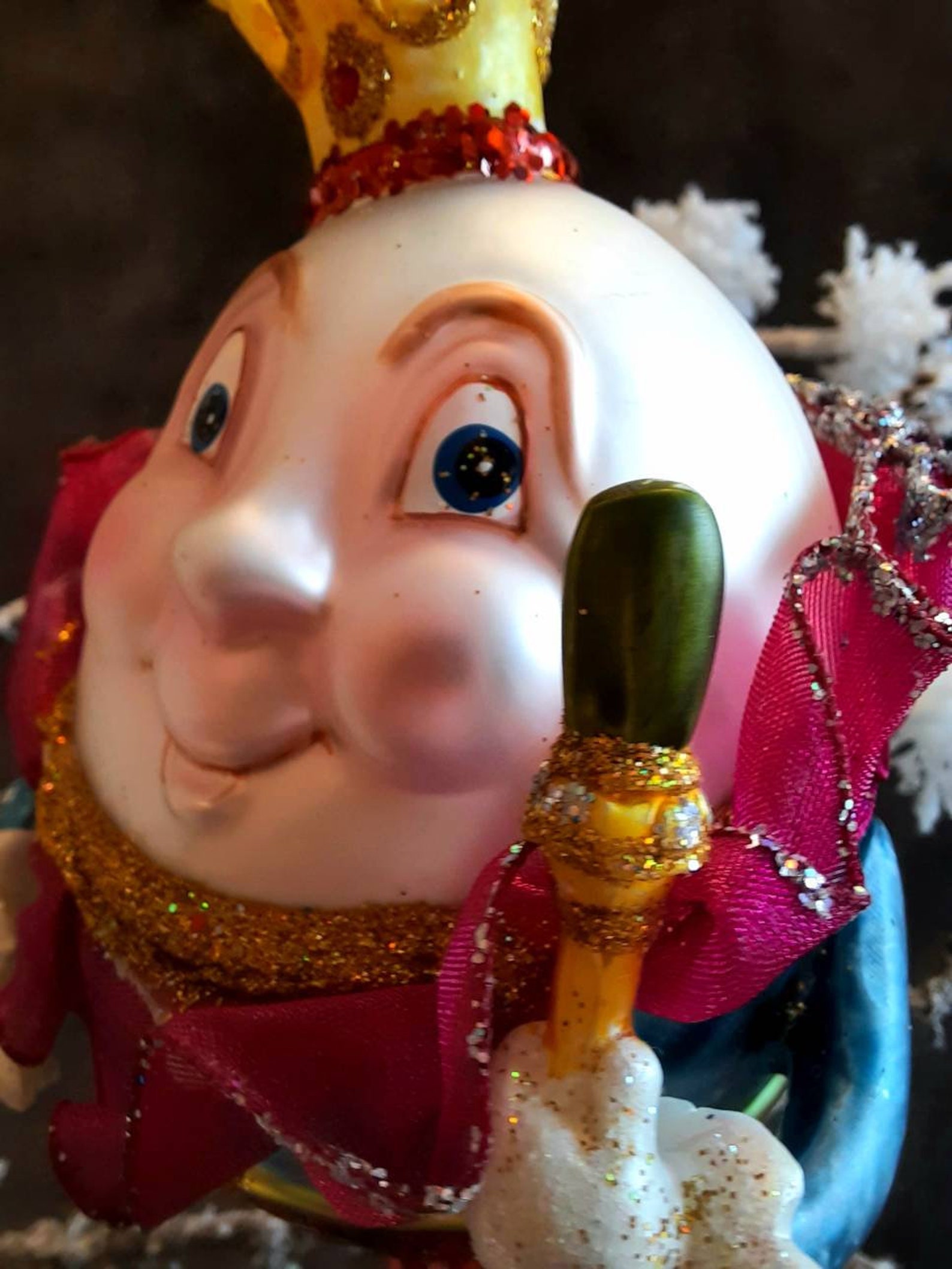 Gisela Graham Funny Humpty Dumpty Christmas Decorations | Etsy