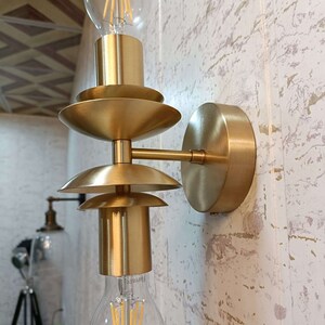 2 Light Modern Sconce Mid Century Industrial Bathroom - Etsy