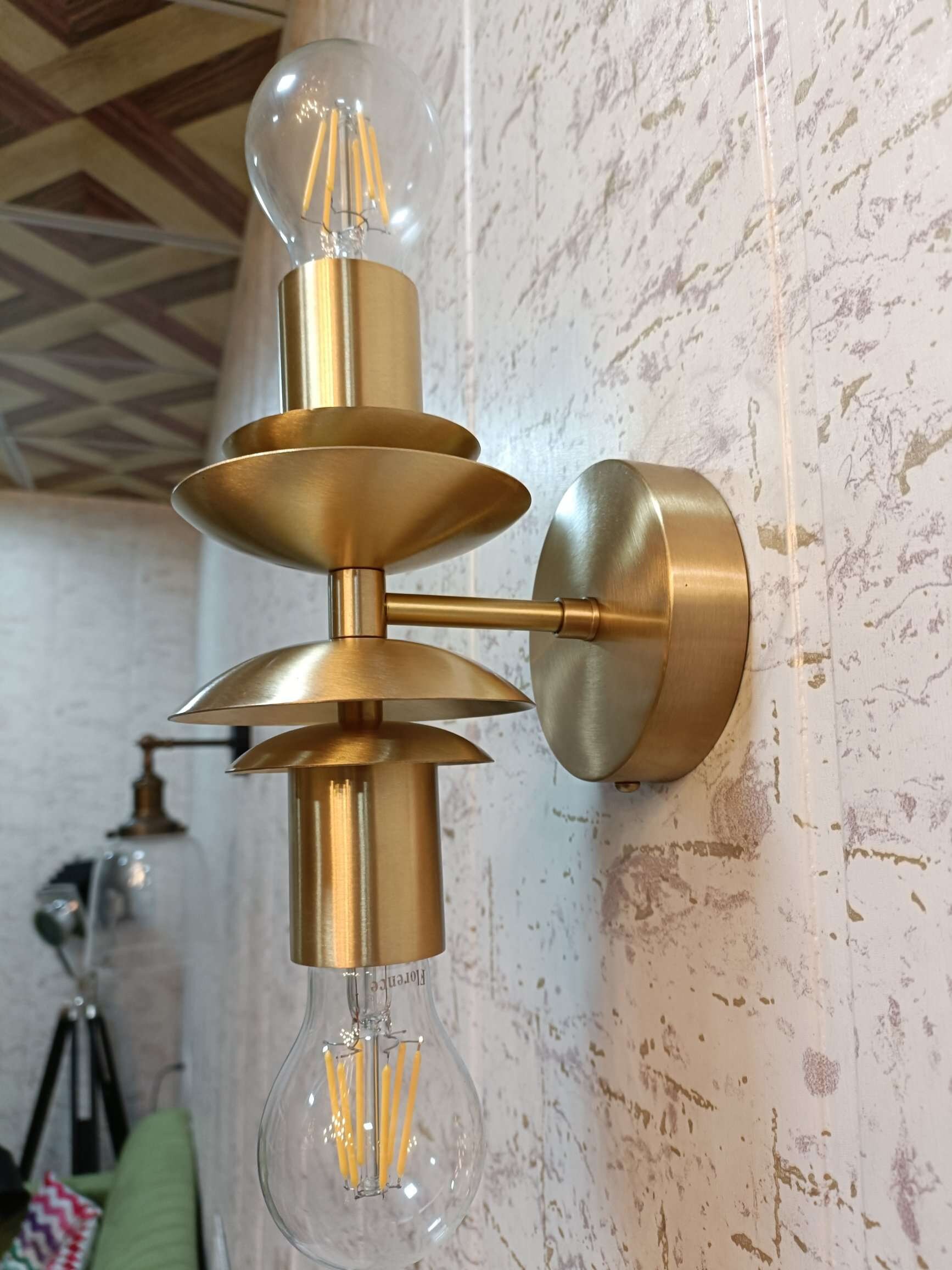 2 Light Modern Sconce Mid Century Industrial Bathroom - Etsy