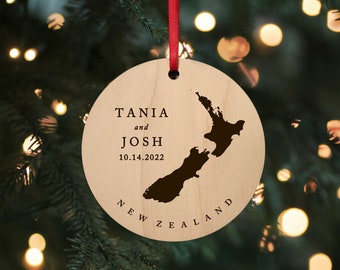New Zealand Christmas Ornament Australia Oceania New Zealand Travel Ornament Travel Gift Ideas