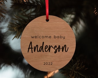 New Baby Ornament, Welcome Baby Christmas Ornament, Baby's First Christmas Ornament 2023