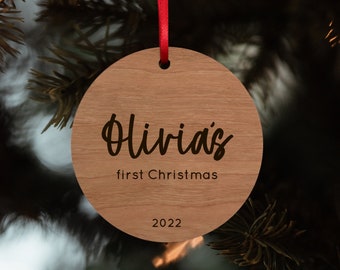 Baby's First Christmas Ornament, New Baby Ornament, Baby Girl First Christmas Ornament 2023