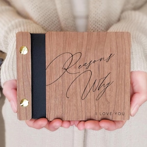 Reasons Why I Love You Book | Sentimental Love Keepsake | Meaningful Anniversary Gift
