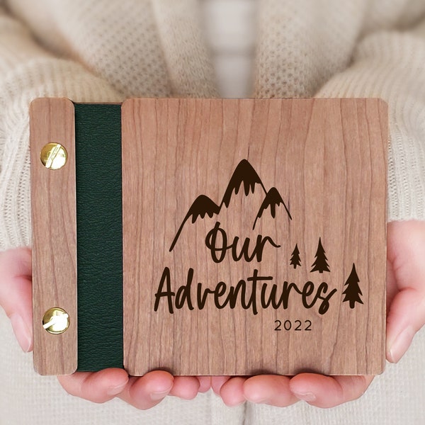 Adventure Book Travel Photo Mini Album | Keepsake Gift for Travel Lovers