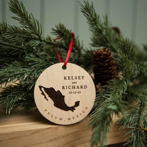Mexico Christmas Ornament Cancun Tulum Cabo Riviera Maya Mexico Travel Ornament image 2