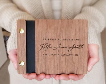 Memorial Service Funeral Guest Sign In Book, Gift for Loss of Loved One