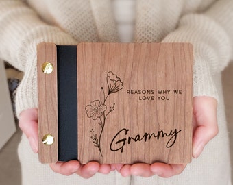 Reasons Why I Love You Grammy Scrapbook | Sentimental Mother's Day Gift for Grandma, Grammy, Nonna, Abuelita