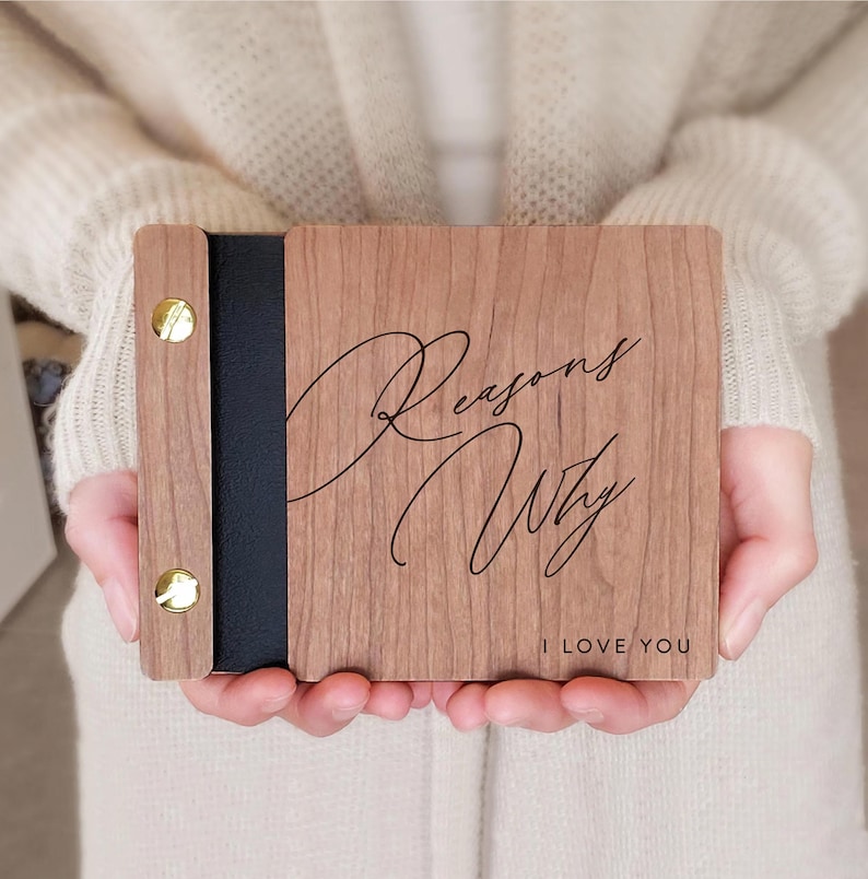 Reasons Why I Love You Book | Sentimental Love Keepsake | Meaningful Anniversary Gift image 1