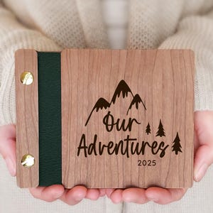 Scrapbook photo album, Our Adventure Book, DIY handmade scrapbook album